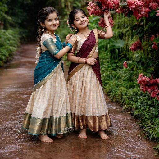 kids lehenga choli silk Wholesale children boutique clothing